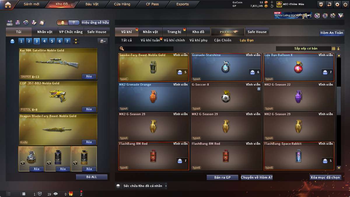 shop acc cf uy tin gia re